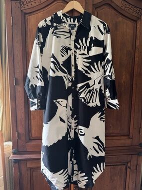 NWT ANTHROPOLOGIE SOREN SHIRTDRESS. SIZE M.